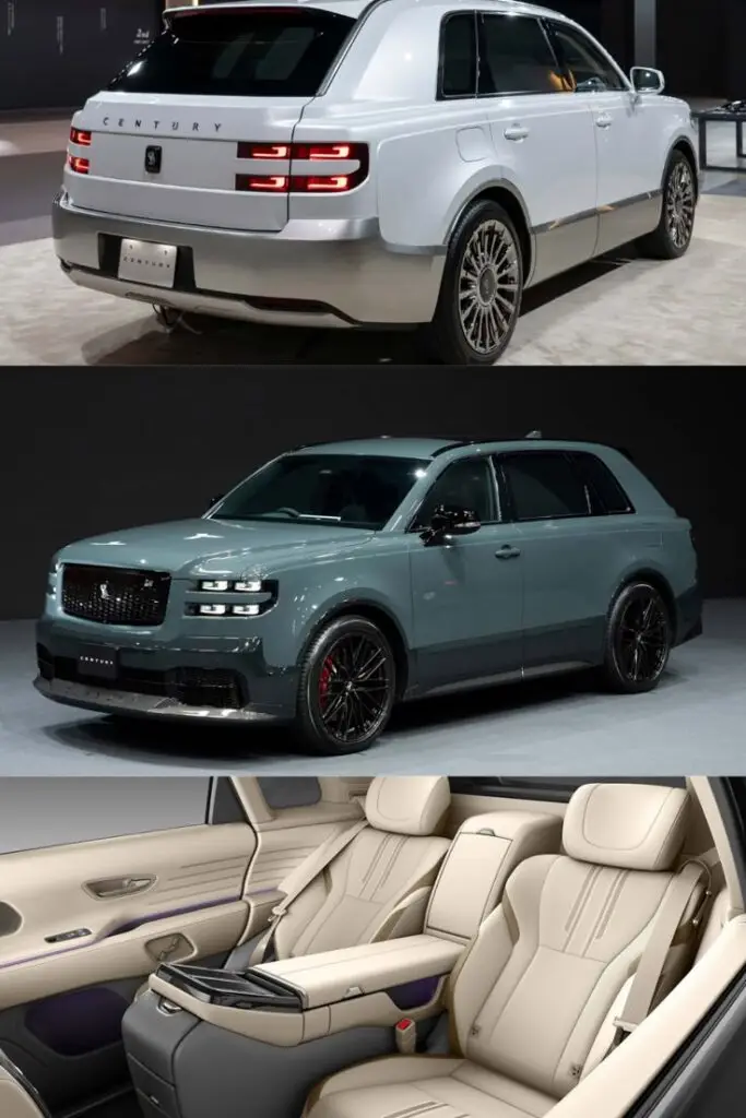 Toyota Century 2024 - Engine Stories Luxury SUVs with sleek designs and elegant interiors, showcasing premium comfort and style in a modern automotive setting.