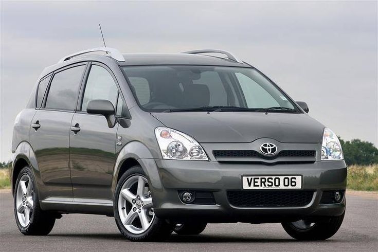Toyota Verso - Engine Stories Gray Toyota Verso 06 parked on a road under a cloudy sky, showcasing its sleek design and practicality for family travel.