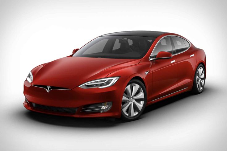 Tesla Model S Long Range Plus Sedan - Engine Stories Sleek red electric car with modern design and black sunroof, showcasing innovation in automotive technology.