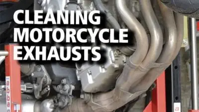 Guide to Cleaning Motorcycle Exhausts: Tips for maintaining performance and appearance of your bike. #MotorcycleMaintenance #DIY