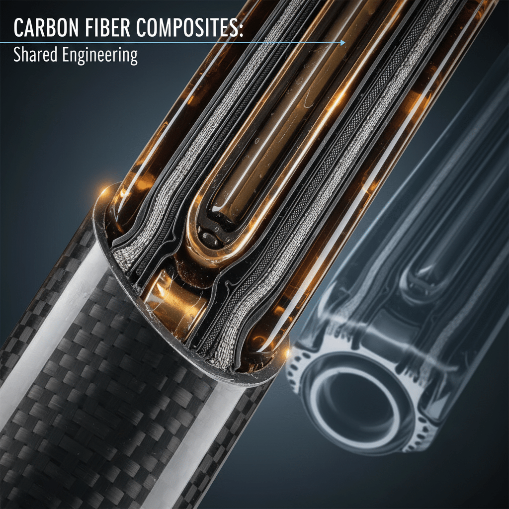 image - Engine Stories Close-up of carbon fiber composite structure showcasing engineering details and innovation in materials technology.